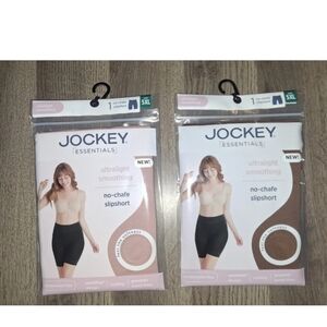 Lot of 2 Jockey Size 5X No Chafe Slipshort Ultralight Smoothing New (Eb28P)